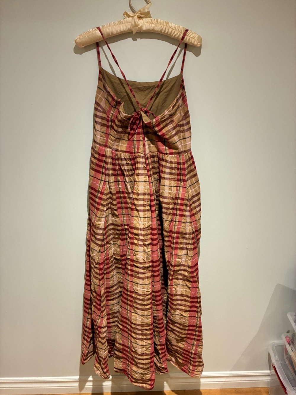 Plaid Maxi Summer Dress - Picture 3 of 5